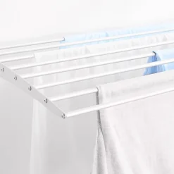 Étendoir mural alu blanc bas 60x50x10cm Fold Down 60
