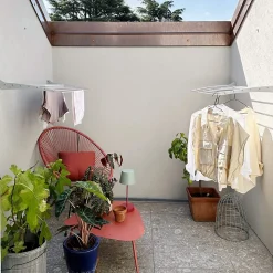 Étendoir mural alu 60x50x10cm bas Foxydry Fold Down 60