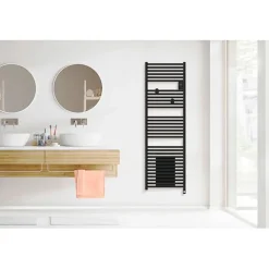THERMOR Radiateur sèche-serviettes connecté Riva 5 avec soufflerie 20000W Blanc brillant