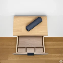 Tiroir suspendu 48 cm en chêne - Massif naturel - Meuble de salle de bain design et fonctionnel