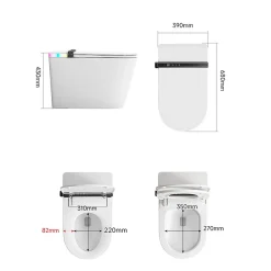 Toilette japonaise Nashi IANNA SORTIE HORIZONTALE, WC lavant automatique, haut de gamme
