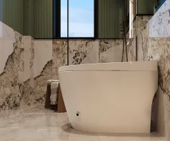 Toilette japonaise Nashi OVIAN PLUS SORTIE VERTICALE, WC lavant automatique, avec stérilisation UV gamme supérieure