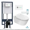 Toilette japonaise Nashi EOS PRO suspendue avec bâti-support, WC lavant automatique, gamme supérieure