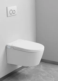 Toilette japonaise Nashi EOS suspendue avec bâti-support, WC lavant automatique, mural gamme supérieure