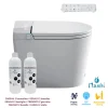 Toilette japonaise Nashi OVIAN SE SORTIE VERTICALE, WC lavant automatique, design compact gamme supérieure