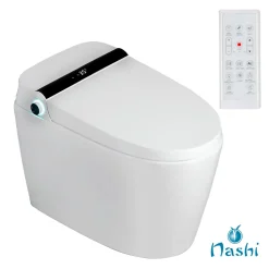 Toilette japonaise Nashi YAIZA PLUS SORTIE VERTICALE, WC lavant automatique, ouverture et fermeture automatiques couvercle siège