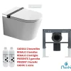 Toilette japonaise Nashi IANNA suspendue, WC lavant automatique, mural haut de gamme