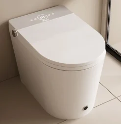 Toilette japonaise Nashi OVIAN SE SORTIE HORIZONTALE, WC lavant automatique, design compact gamme supérieure