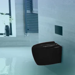 Toilette suspendu de couleur noir Cuvette WC en céramique