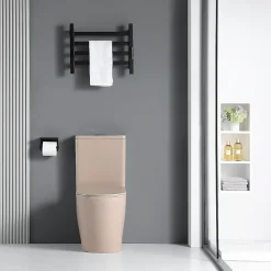 Toilette WC à poser CIPOLI en ceramique beige mat