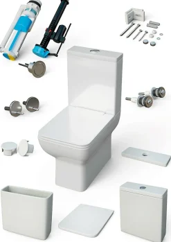Toilette WC à poser CRETA en ceramique
