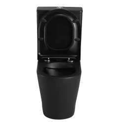 Toilette WC à poser TURIN en ceramique noir mat
