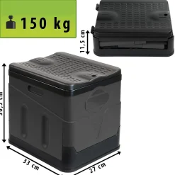 Toilettes de Camping Pliables Max 150kg + 12 Cacs de Toilette Inclus - Toilettes WC