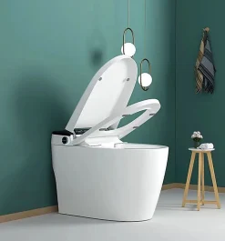 Toilettes intelligentes (sans réservoir) KLEENMAC Olivia KEB2018TRW (toilettes japonaises) sortie horizontale 180 mm Noir