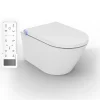 Toilettes japonais céramique, WC lavant, séchoir air chaud, filtre odeurs + télécommande - 59,3x38,4x38cm - Pro+1102