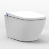 Toilettes japonais céramique Blanc, WC lavant + LED, force jet et chaleur réglable, rinçage 180 - 59,3x38,4x38cm - BASIC 1104