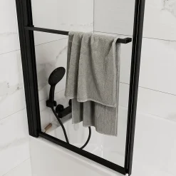 Trio douchette + flexible + support GoodHome Cavally noir