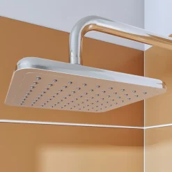Tête de douche carrée 20 x 20 cm, chrome, Milia GoodHome