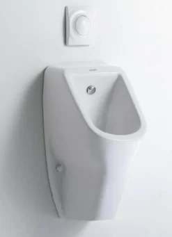 Urinoir D-CODE avec alimentation cachée - En céramique blanche