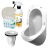 Urinoir sans eau encastrable TI'PI blanc + kit valve parachute + pack entretien