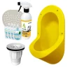 Urinoir sans eau encastrable TI'PI jaune + kit valve parachute + pack entretien