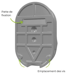 Urinoir sans eau mural TI'PI orange + kit valve bec de canard + pack entretien