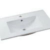 Vasque à encastrer blanche rectangle en céramique - 81 x 46,5 cm - MOTIAC