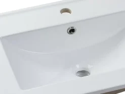 Vasque à encastrer blanche rectangle en céramique - 81 x 46,5 cm - MOTIAC