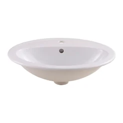 Vasque à encastrer céramique GoodHome Turso Blanc NF