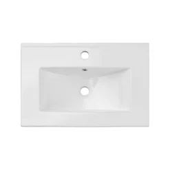 Vasque à encastrer rectangulaire - 60 x 39 cm - Blanc brillant - AUREA