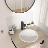 Vasque à encastrer ronde céramique blanc Oasis