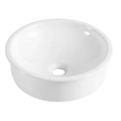 Vasque à encastrer ronde céramique blanc Oasis