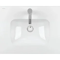 Vasque à encastrer sur plan de toilette ou à poser sur meuble SANINDUSA 101x46 hauteur 15cm (mitigeur et vidage non inclus)