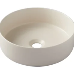 Vasque à poser Andria 37cm - Beige mat - Rebords fins