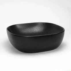 Vasque à Poser Carrée - Céramique Noir Mat - 41x41 cm - Vasco