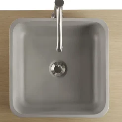 Vasque à poser carrée béton allégé Kult