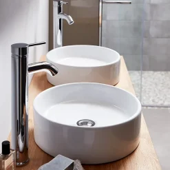 Vasque à poser céramique blanc GoodHome Scalea