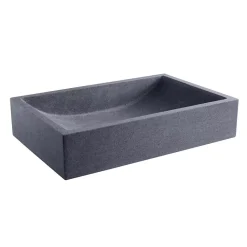 Vasque à poser en pierre naturelle Versailles Gris ardoisé