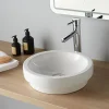 Vasque à poser ou semi encastrable ronde - Jersey