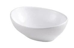 Vasque à poser ovale céramique blanche GoodHome Nessa