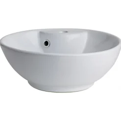 Vasque à poser porcelaine blanche 41cm- Rebords fins