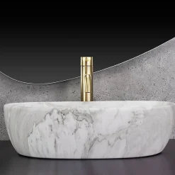 Vasque À Poser Rea Amelia Ash Matt Beige
