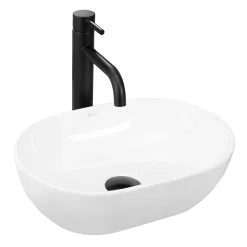 Vasque À Poser Rea Amelia Mini White Oval