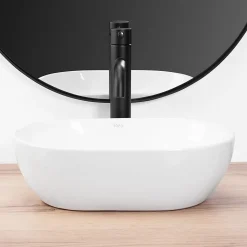 Vasque À Poser Rea Amelia Mini White Oval