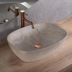 Vasque À Poser Rea Freja Beige Oval