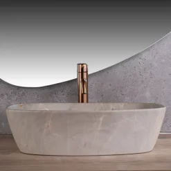 Vasque À Poser Rea Freja Beige Oval