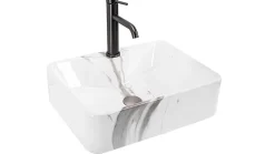 Vasque À Poser Rea Kelly Marmo White Rectangle