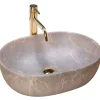 Vasque À Poser Rea Lara- Nablatowa Beige Oval
