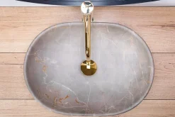 Vasque À Poser Rea Lara- Nablatowa Beige Oval