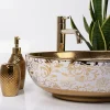 Vasque À Poser Rea Margot White Gold Round
